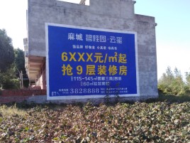 罗平品牌公司青睐的墙体广告