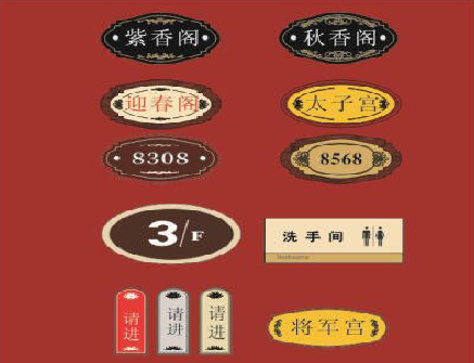 罗平门牌设计制作三要素。